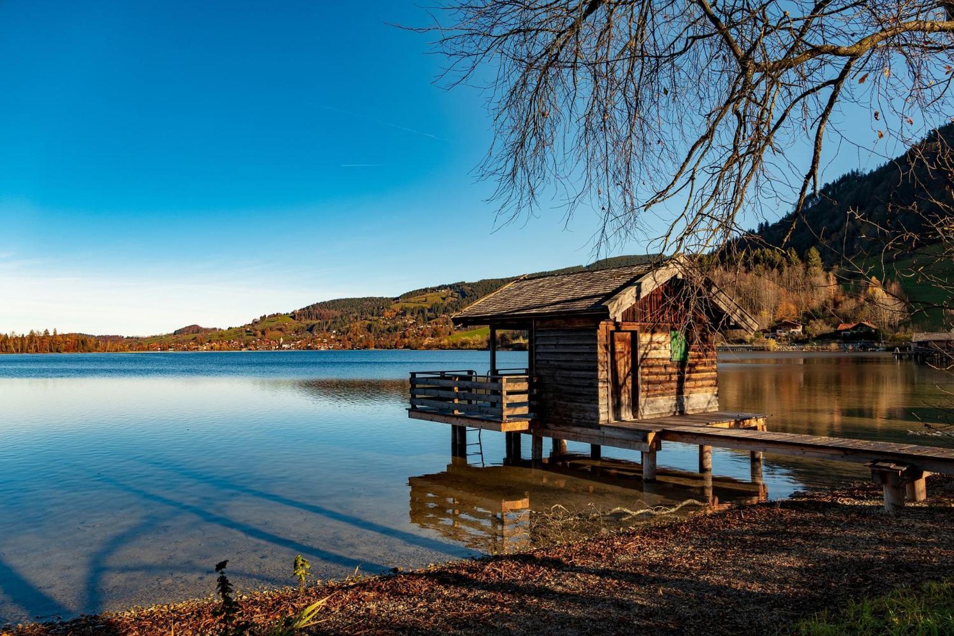Studio Am Duernbach - Modern, Ruhig & Zentral Am Schliersee Mit Parkplatz Buitenkant foto